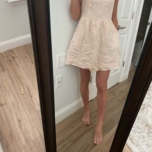 Pink cutout dress
